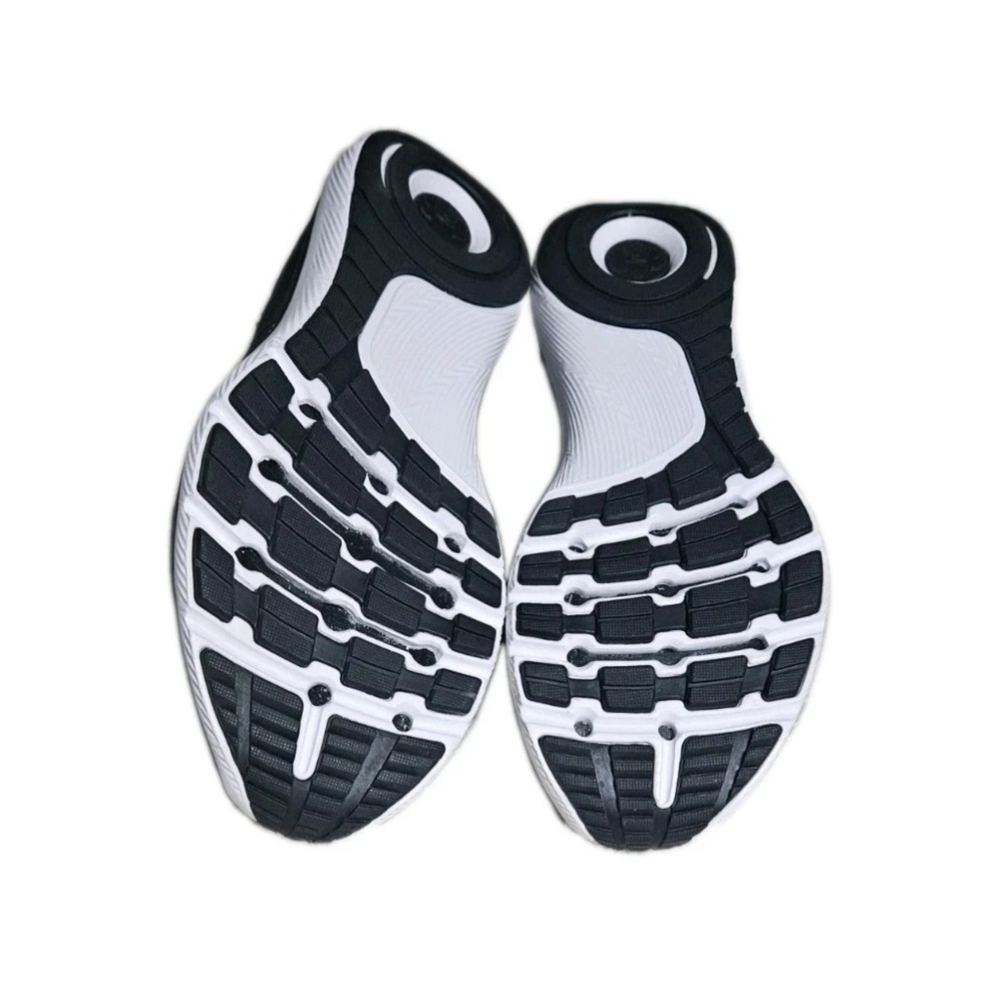 Women's Navy Knit Athletic Sneakers - Lace-Up Comfort - Picture 7 of 7